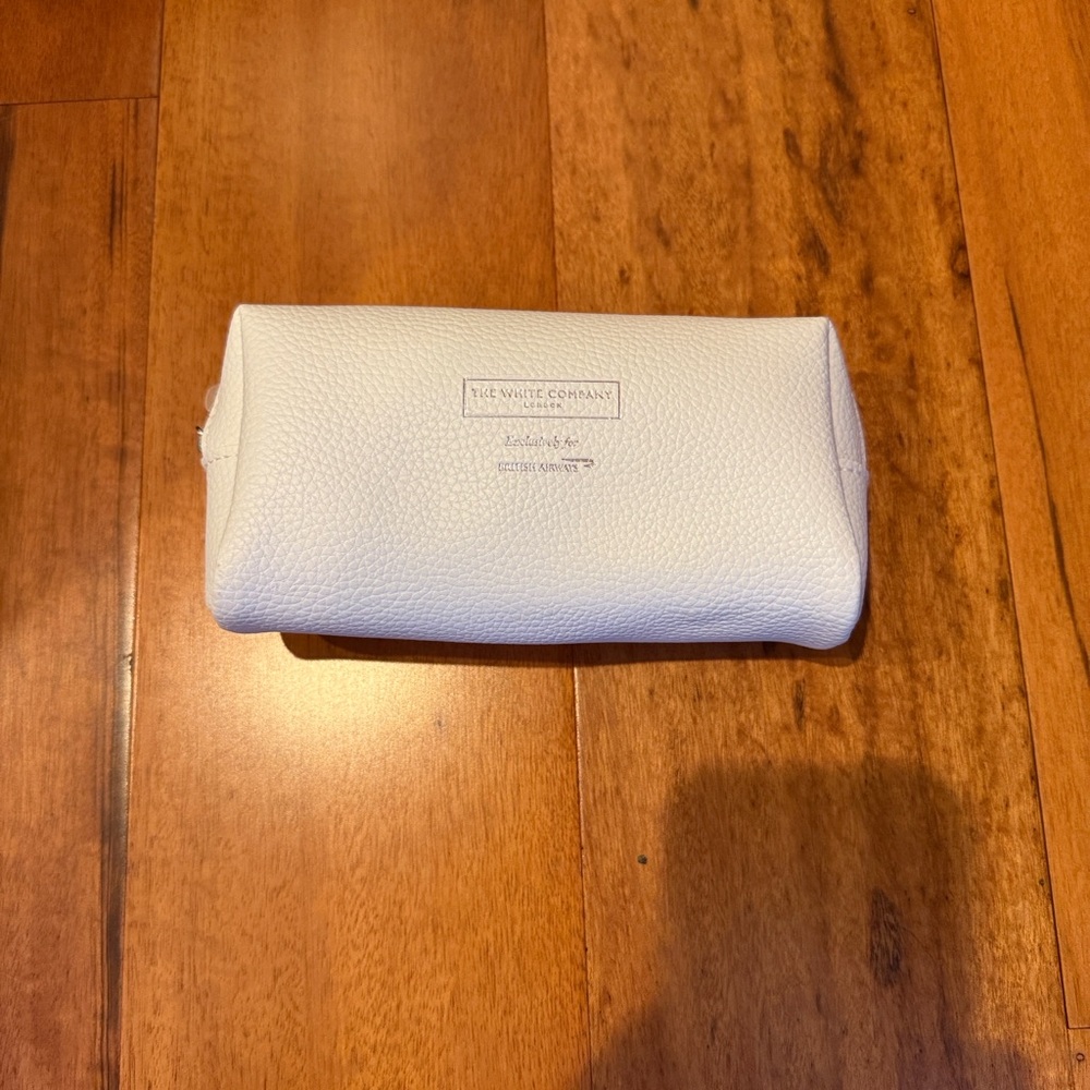 White Textured Pouch